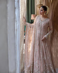 light  pink embellished outfit