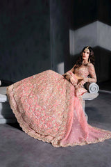 Pink Bridal Walima Dress