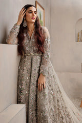 Silver Walima Bridal Dress