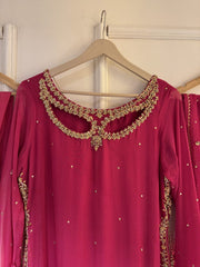 Pink Embellished Luxury Formal